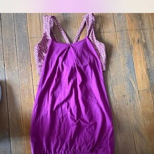 Purple Lululemon top with bra